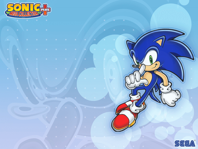 Sonic Mega Collection Plus title screen for Xbox